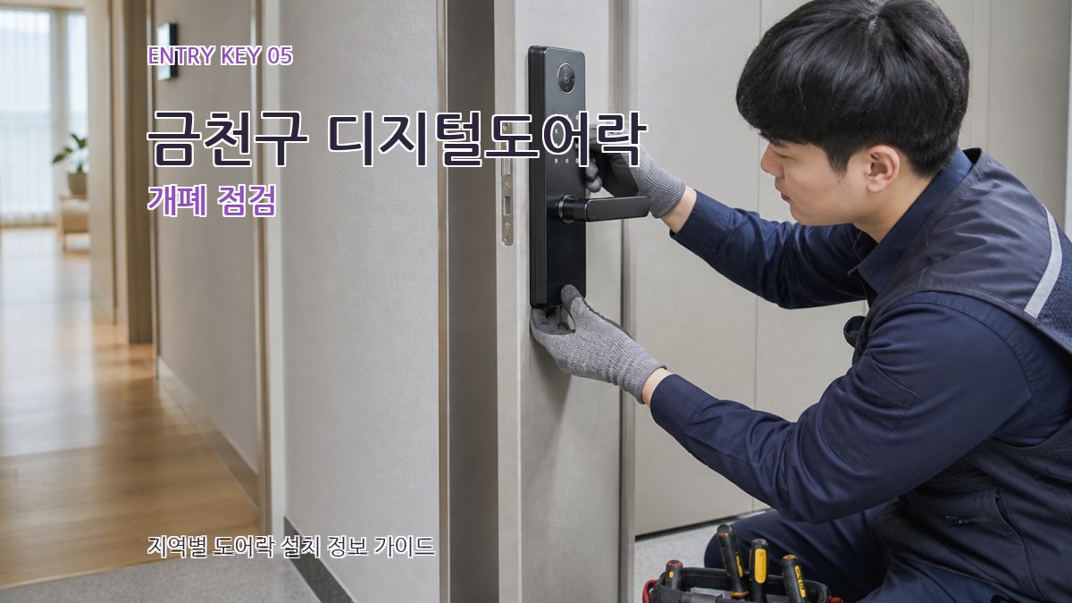 금천구 디지털도어락 개폐 점검