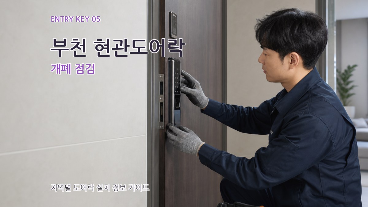 부천 현관도어락 개폐 점검