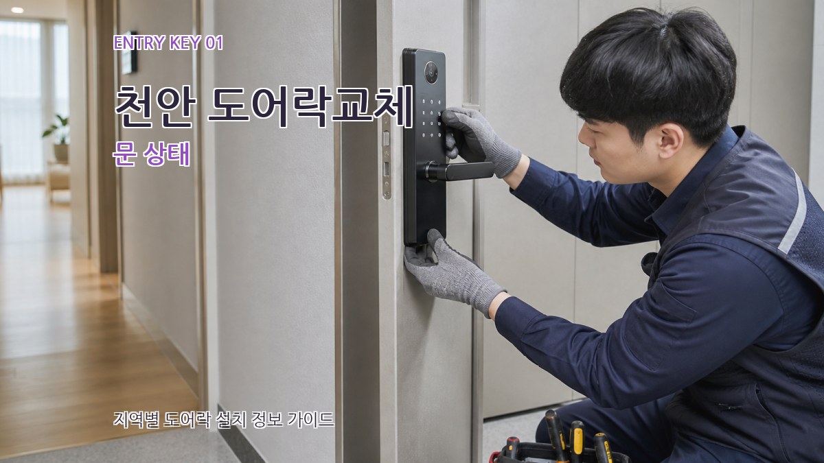 천안 도어락교체