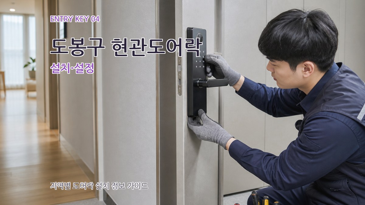 도봉구 현관도어락 설치·설정