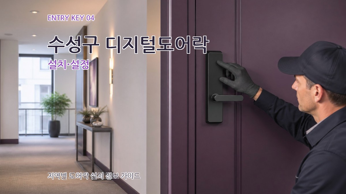 수성구 디지털도어락 설치·설정