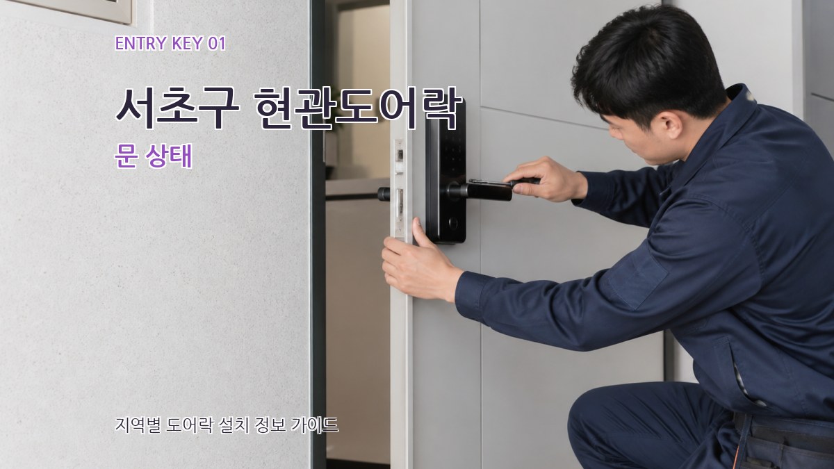 서초구 현관도어락