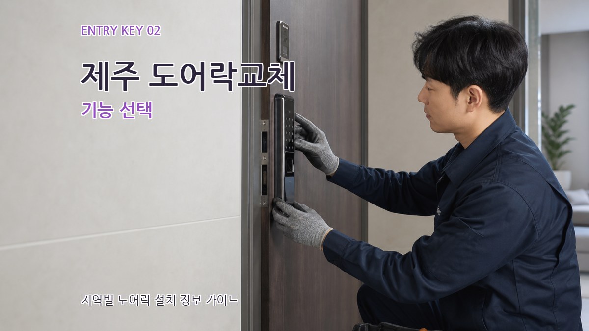 제주 도어락교체 기능 선택