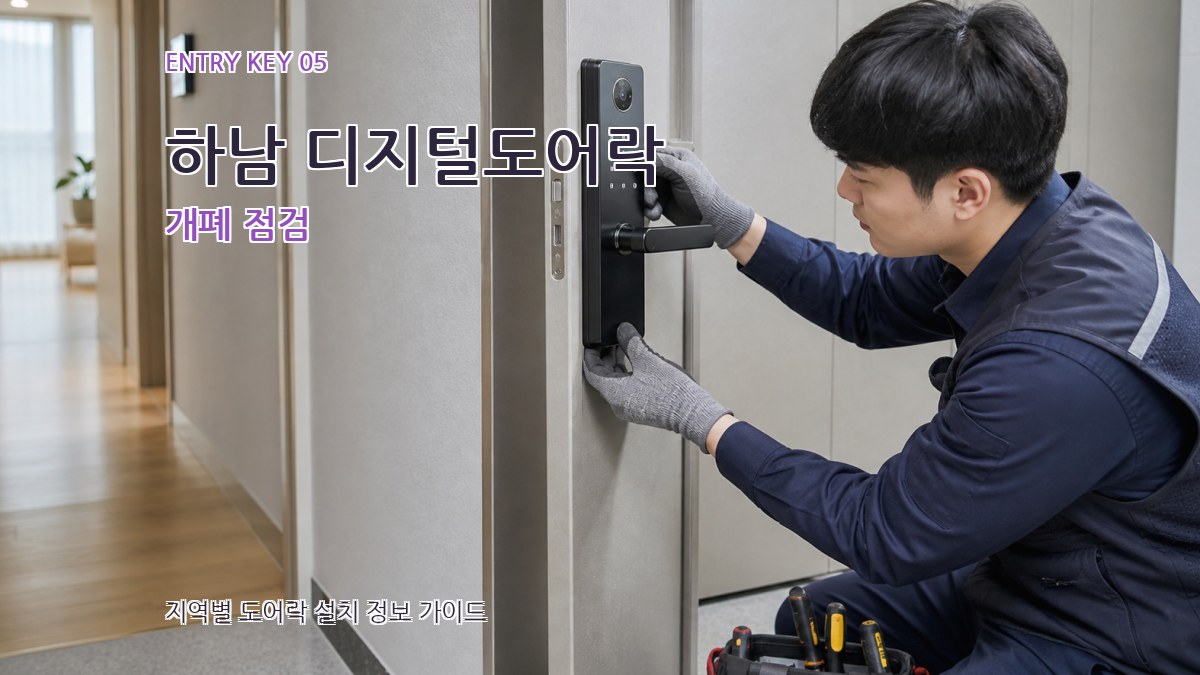 하남 디지털도어락 개폐 점검
