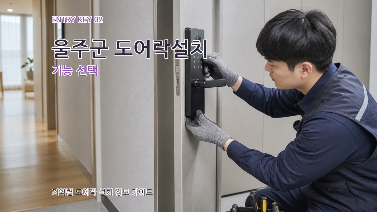 울주군 도어락설치 기능 선택