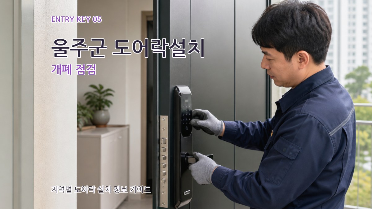울주군 도어락설치 개폐 점검