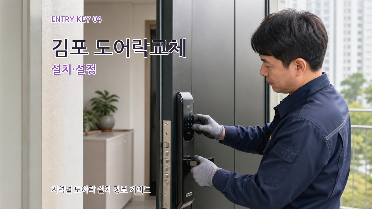 김포 도어락교체 설치·설정