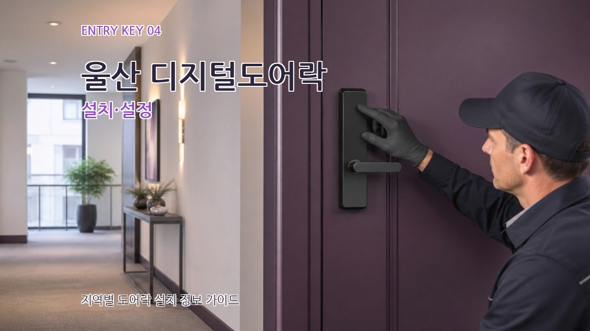 울산 디지털도어락 설치·설정