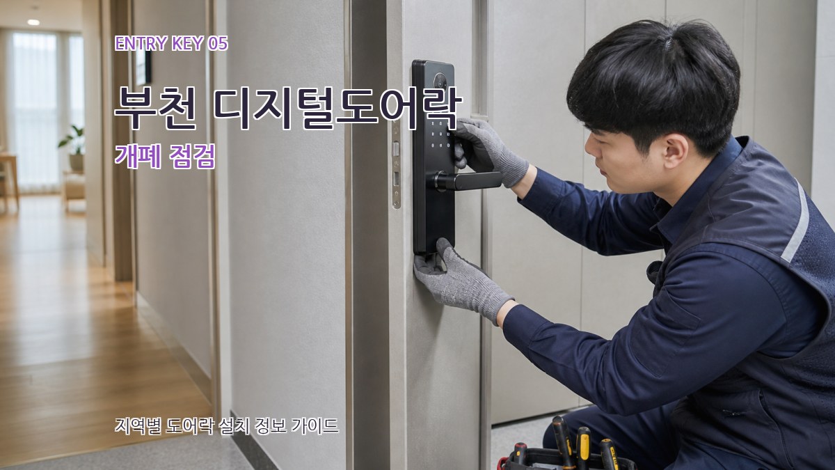 부천 디지털도어락 개폐 점검