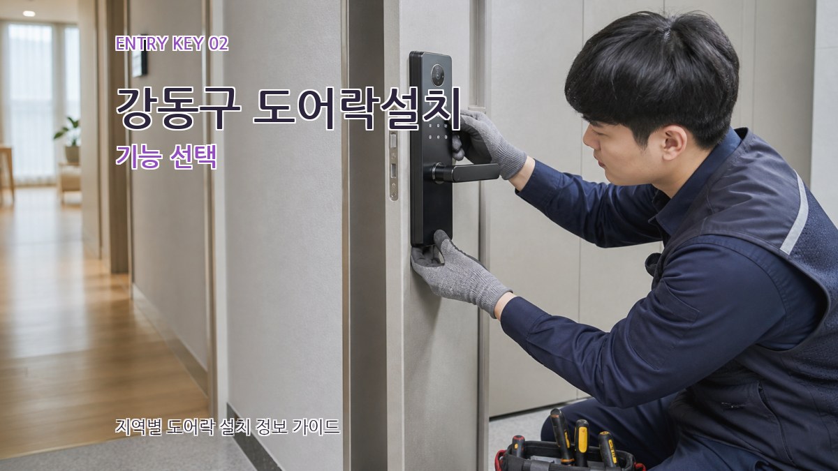 강동구 도어락설치 기능 선택