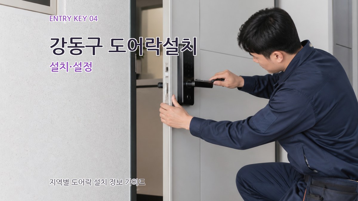 강동구 도어락설치 설치·설정