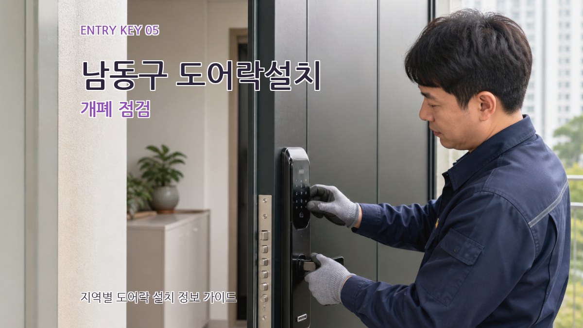 남동구 도어락설치 개폐 점검