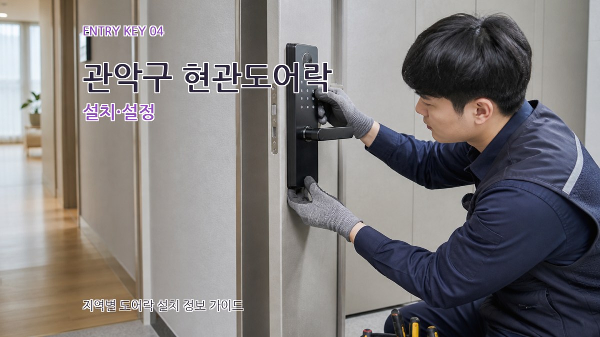 관악구 현관도어락 설치·설정