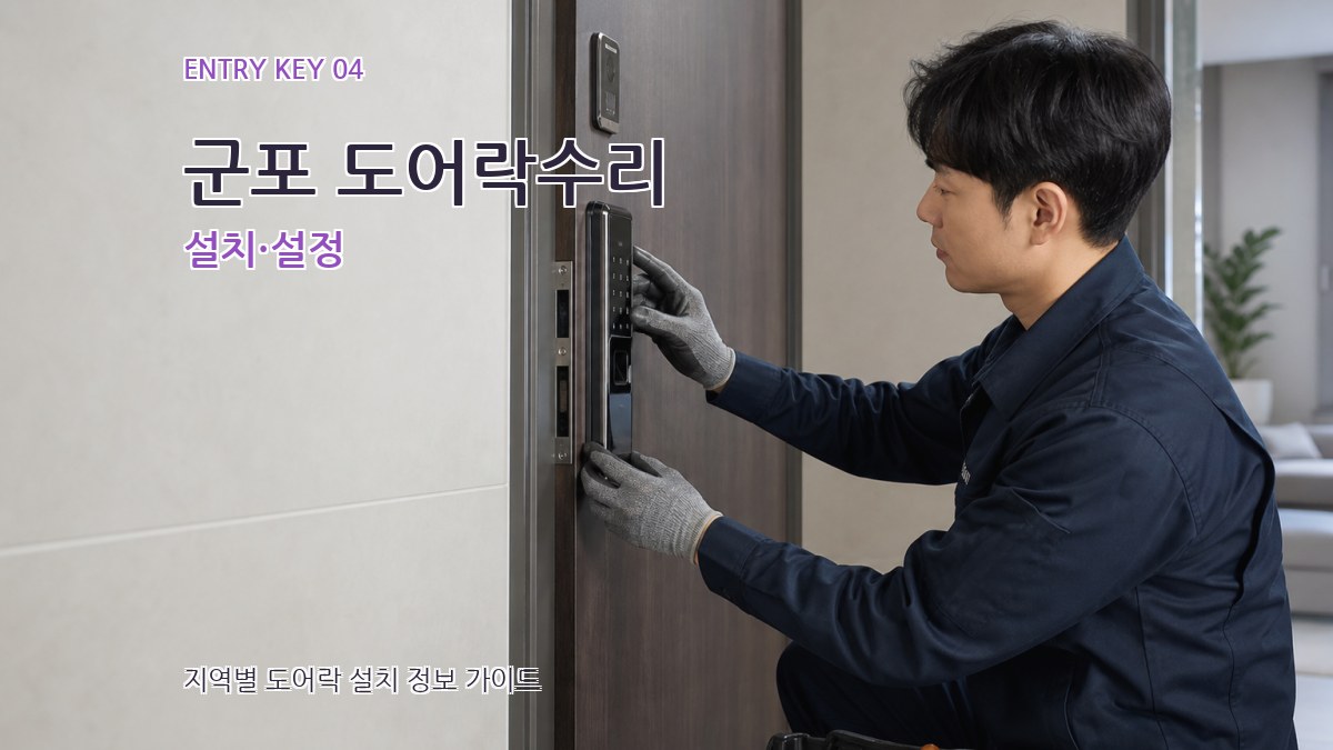 군포 도어락수리 설치·설정