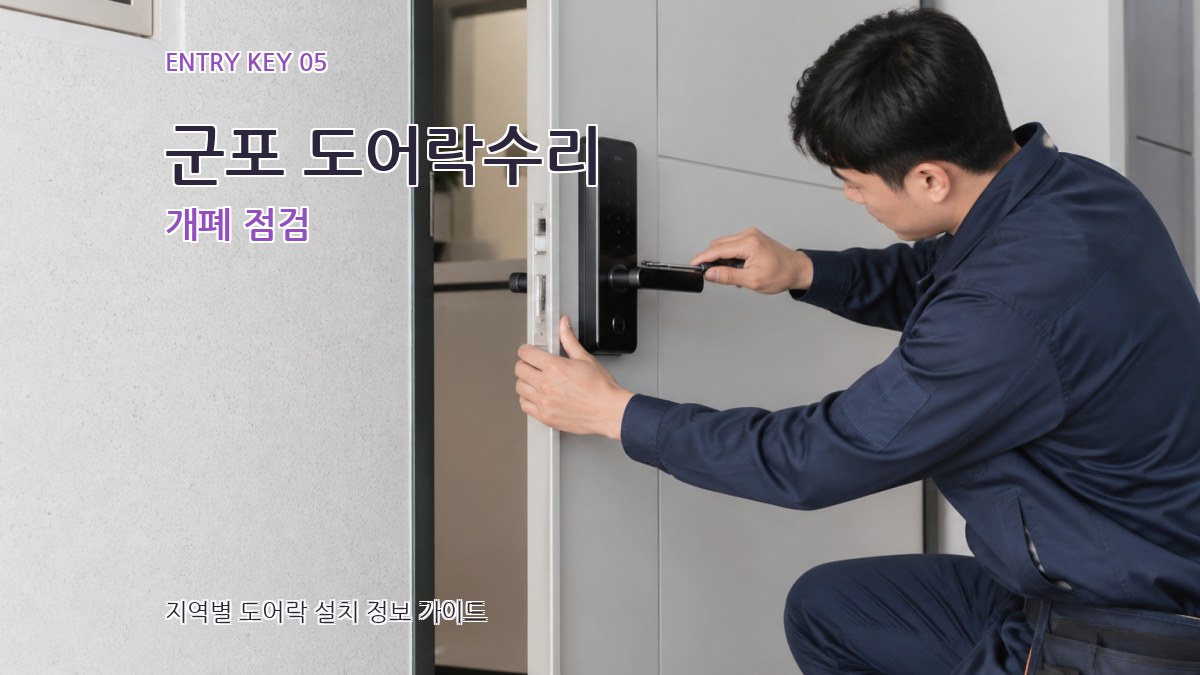 군포 도어락수리 개폐 점검