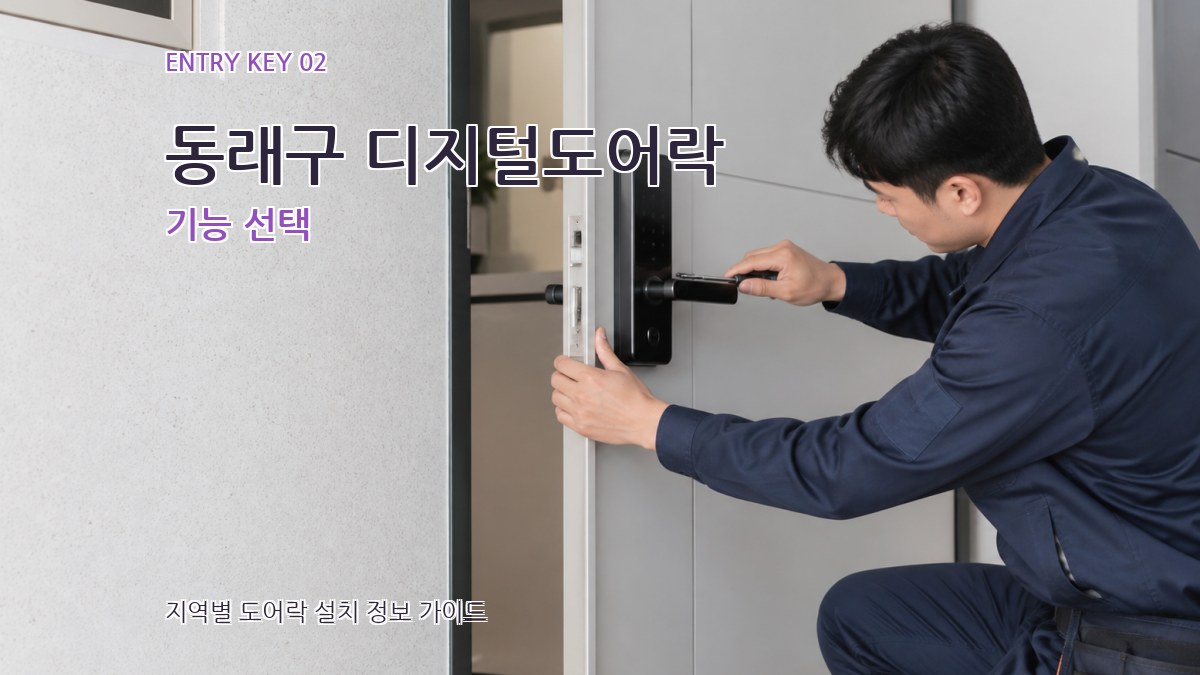 동래구 디지털도어락 기능 선택