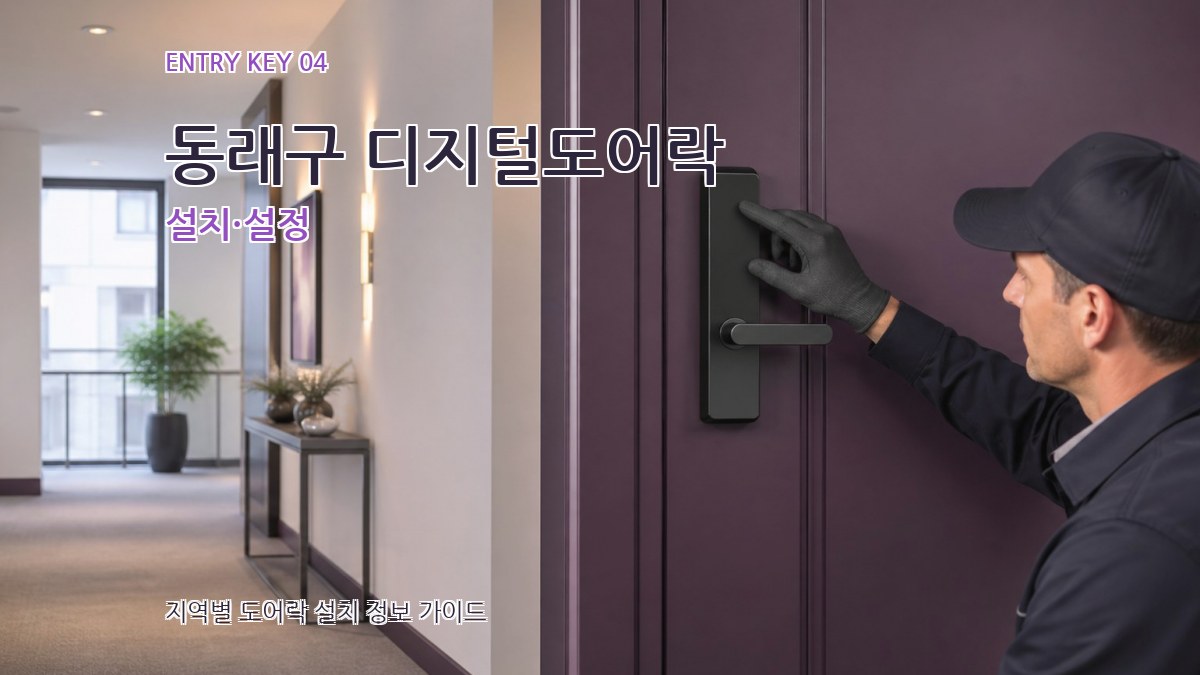 동래구 디지털도어락 설치·설정