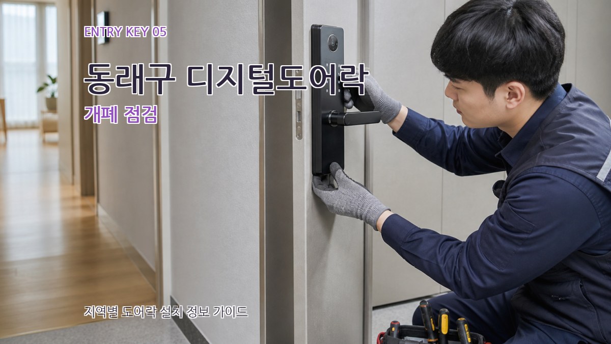 동래구 디지털도어락 개폐 점검