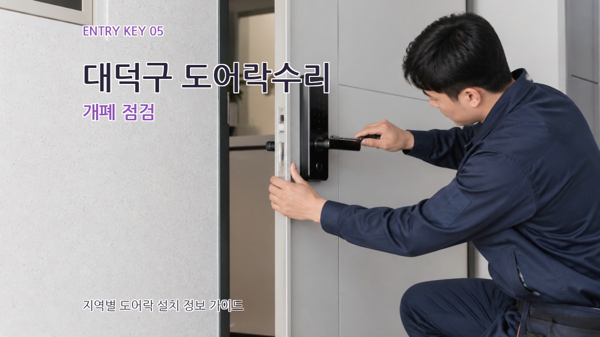 대덕구 도어락수리 개폐 점검
