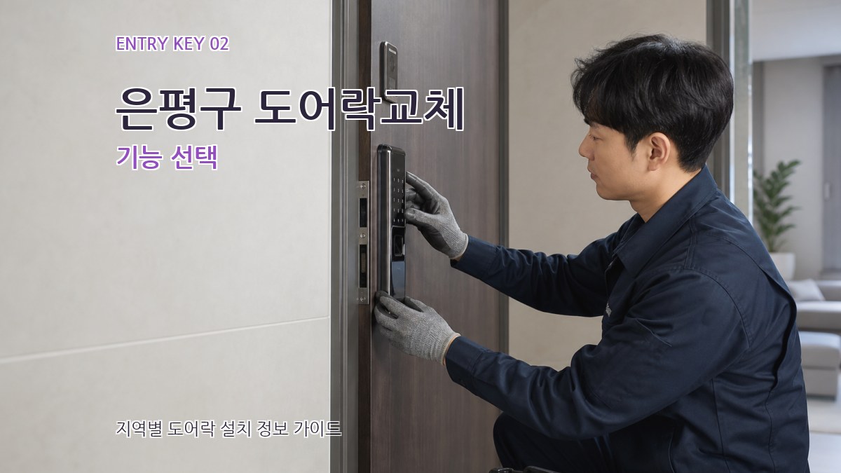 은평구 도어락교체 기능 선택