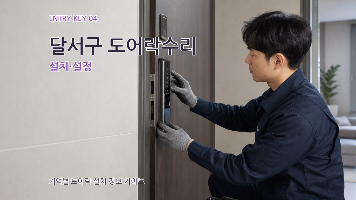 달서구 도어락수리 설치·설정