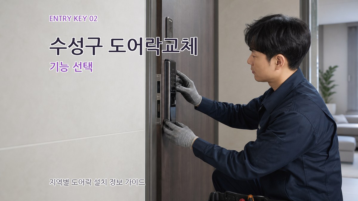 수성구 도어락교체 기능 선택