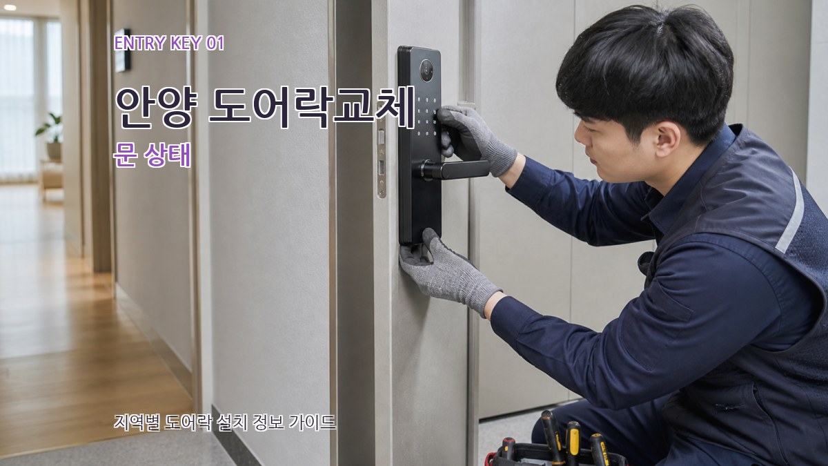 안양 도어락교체 문 상태