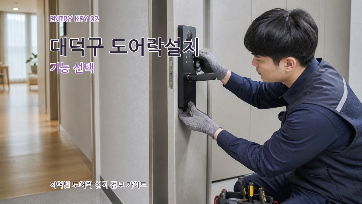 대덕구 도어락설치 기능 선택