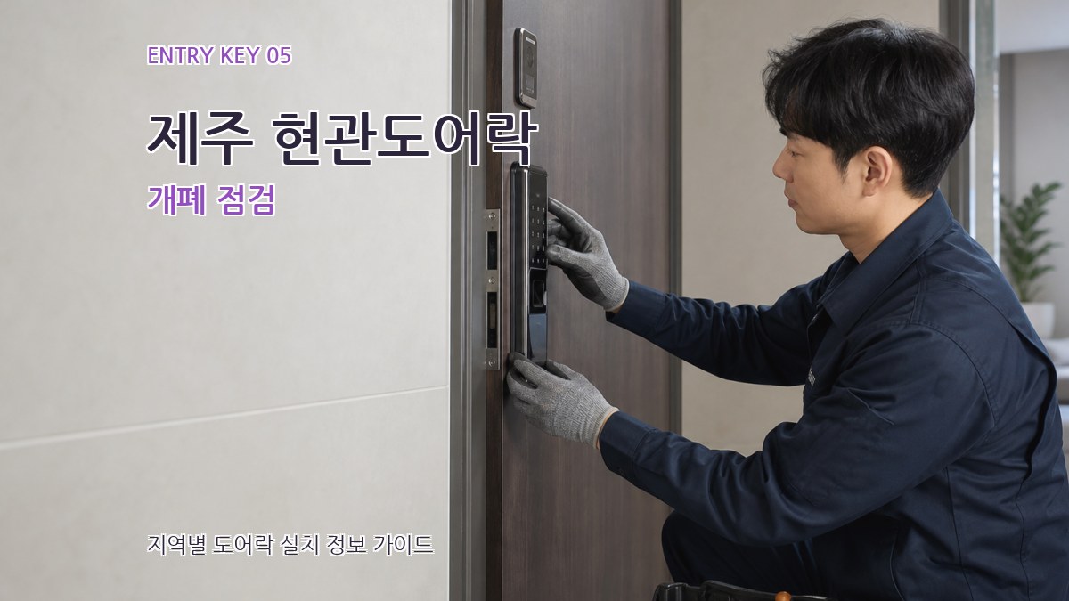 제주 현관도어락 개폐 점검
