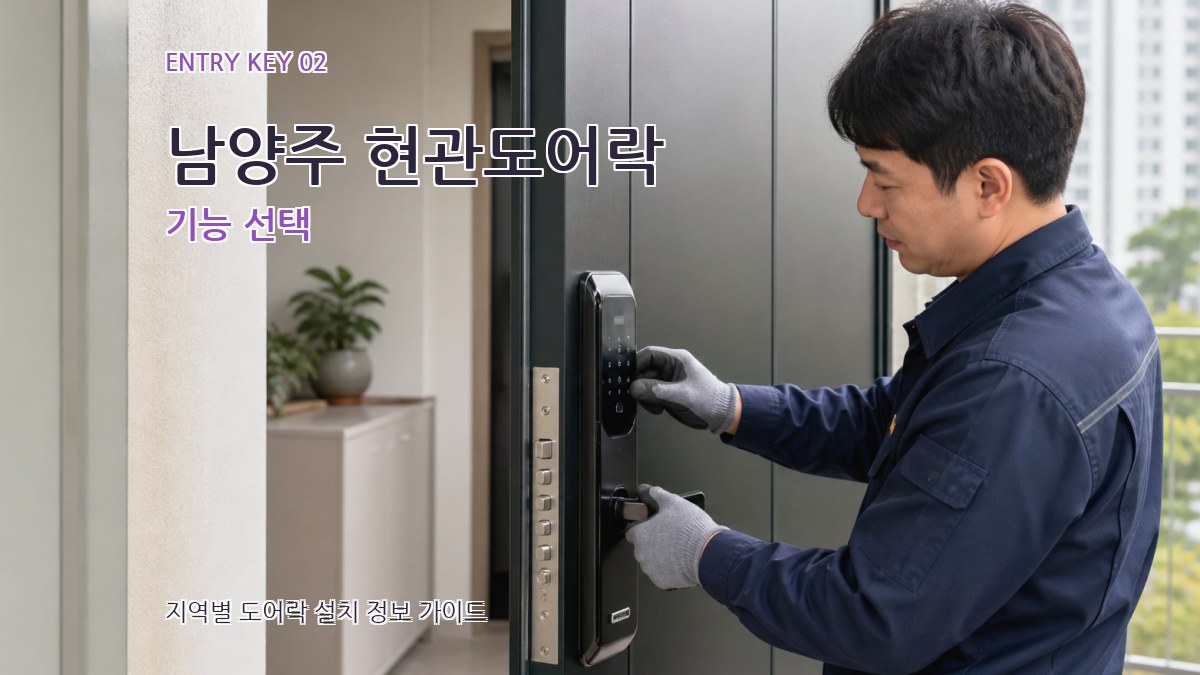 남양주 현관도어락 기능 선택