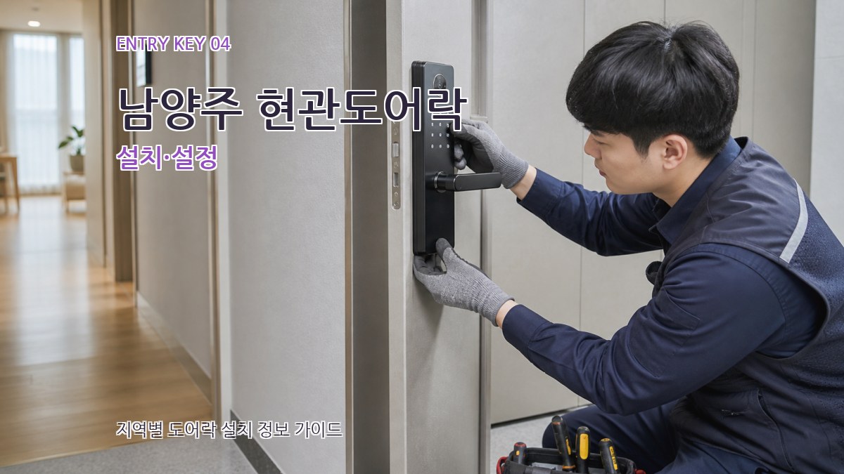 남양주 현관도어락 설치·설정
