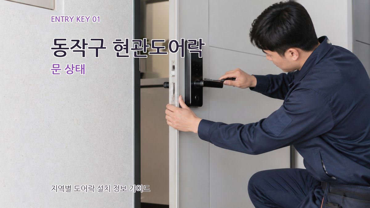 동작구 현관도어락