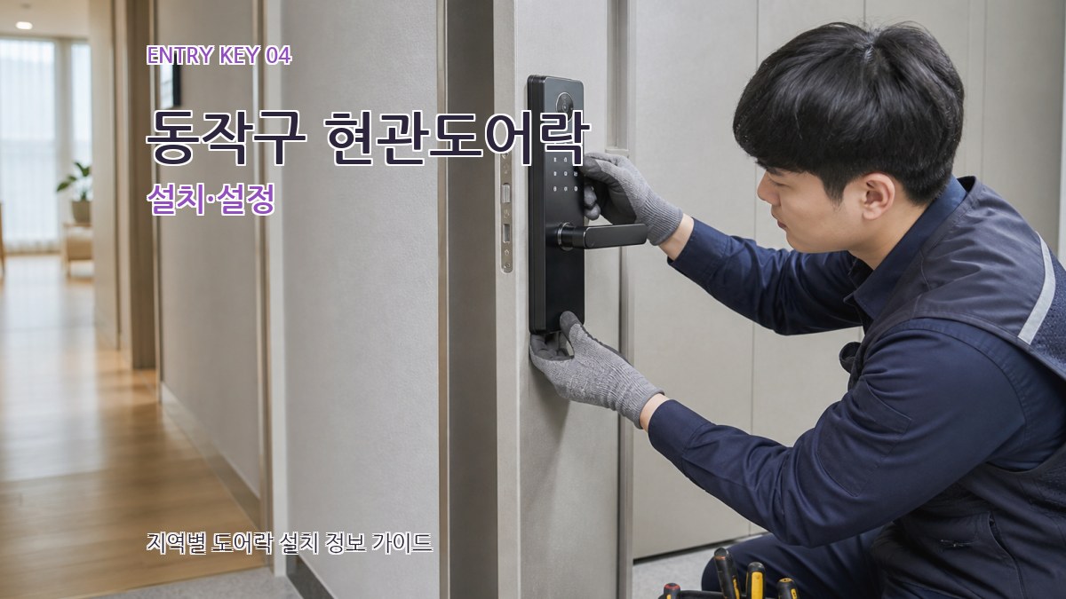 동작구 현관도어락 설치·설정