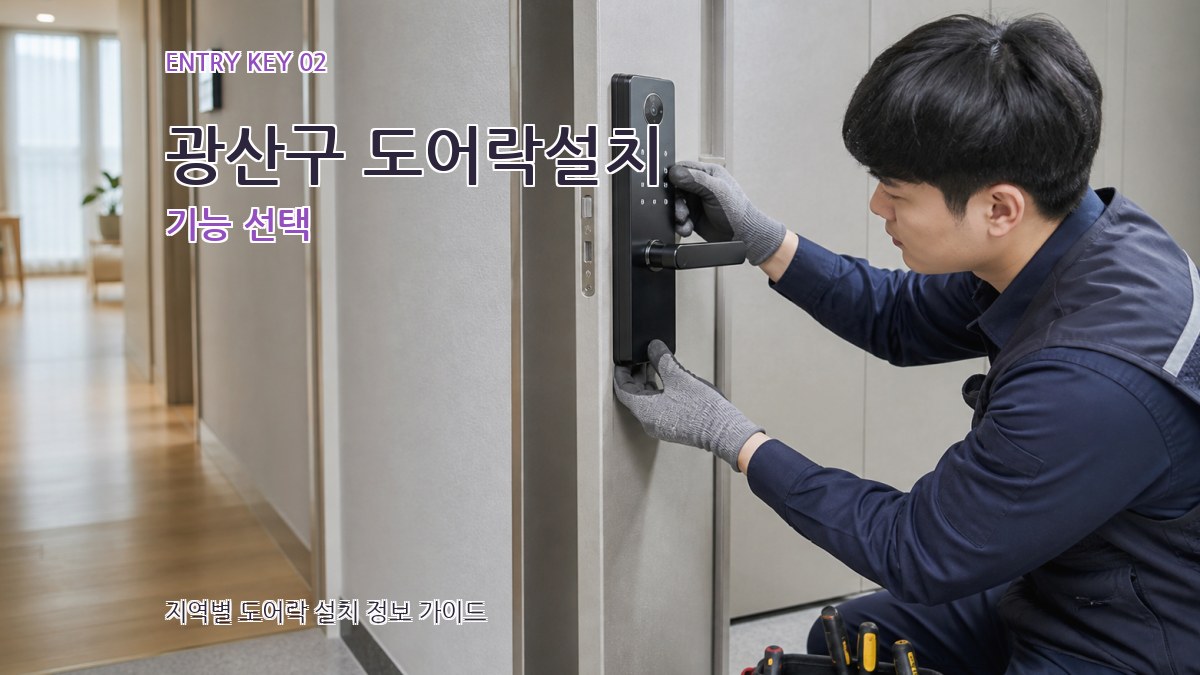 광산구 도어락설치 기능 선택