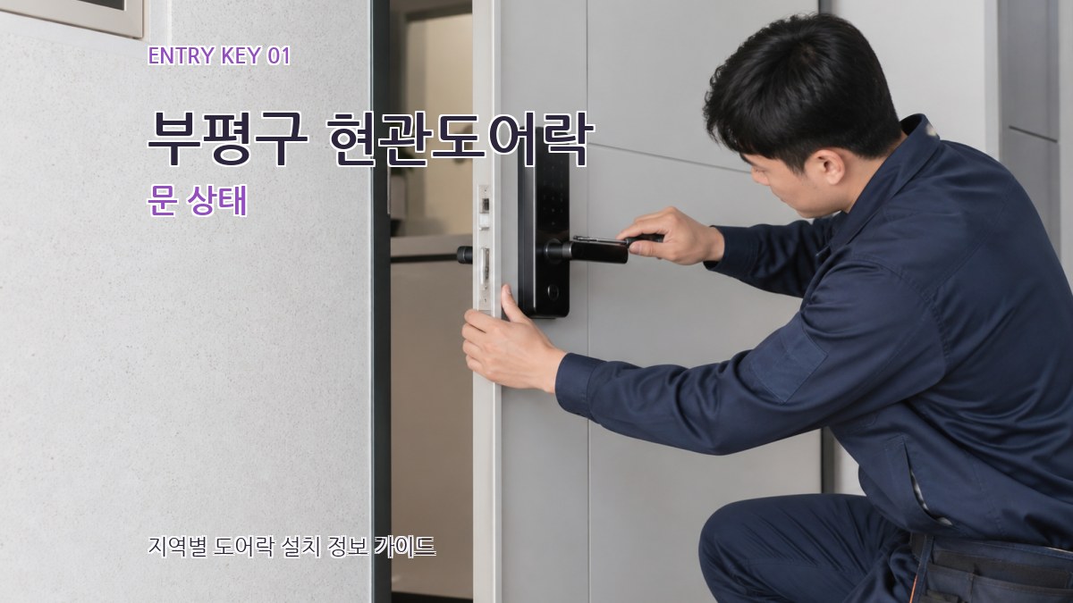 부평구 현관도어락