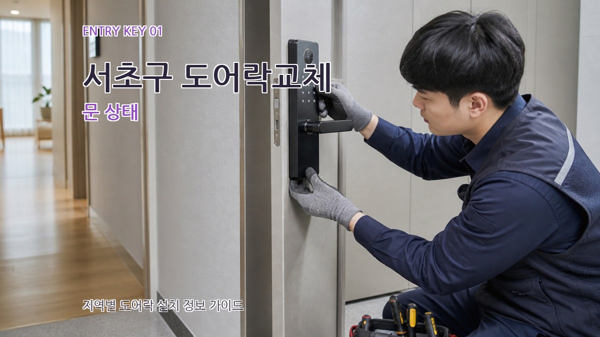 서초구 도어락교체 문 상태