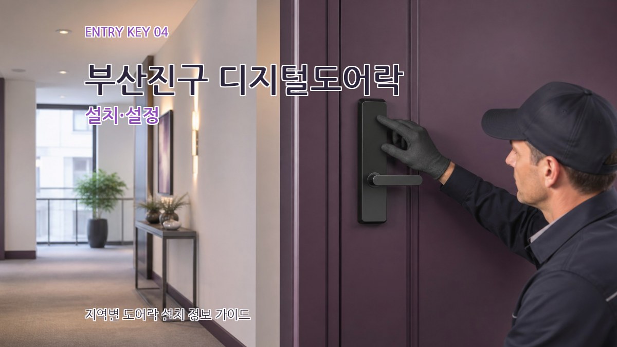 부산진구 디지털도어락 설치·설정