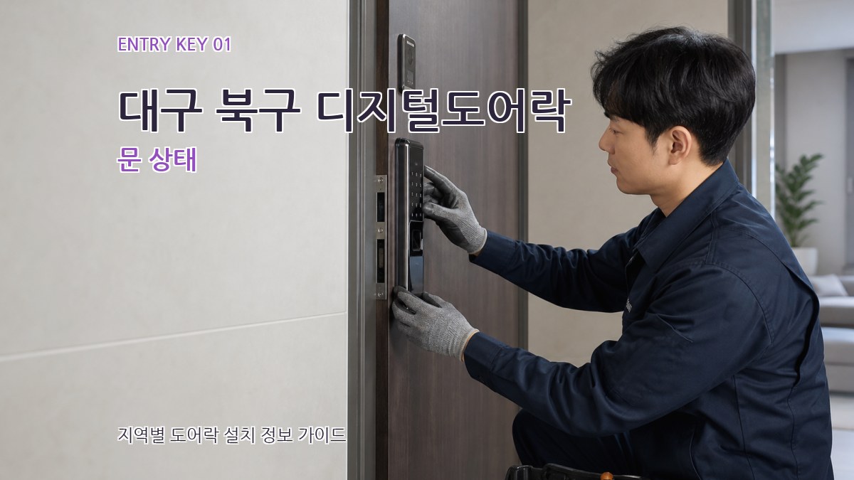 대구 북구 디지털도어락