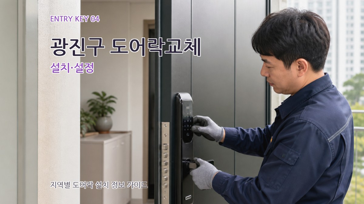 광진구 도어락교체 설치·설정