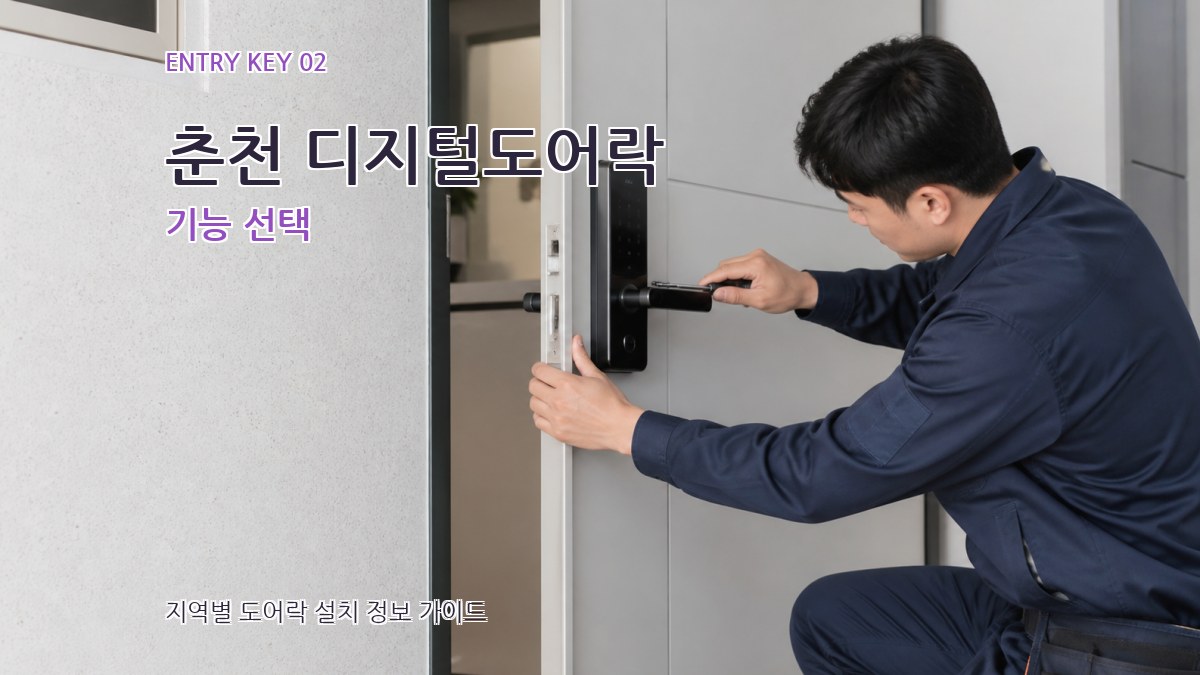 춘천 디지털도어락 기능 선택