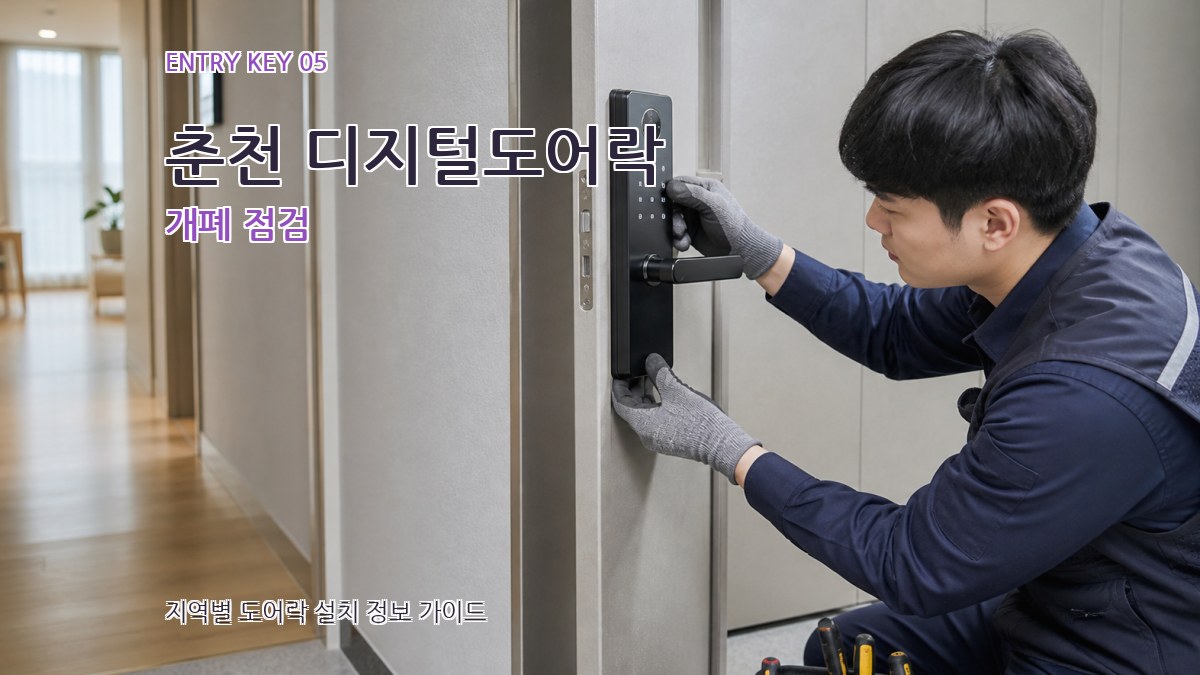 춘천 디지털도어락 개폐 점검