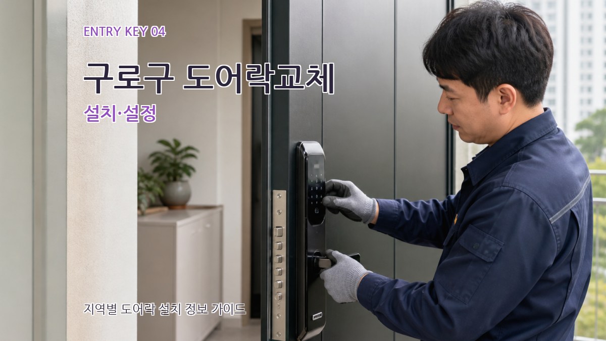구로구 도어락교체 설치·설정