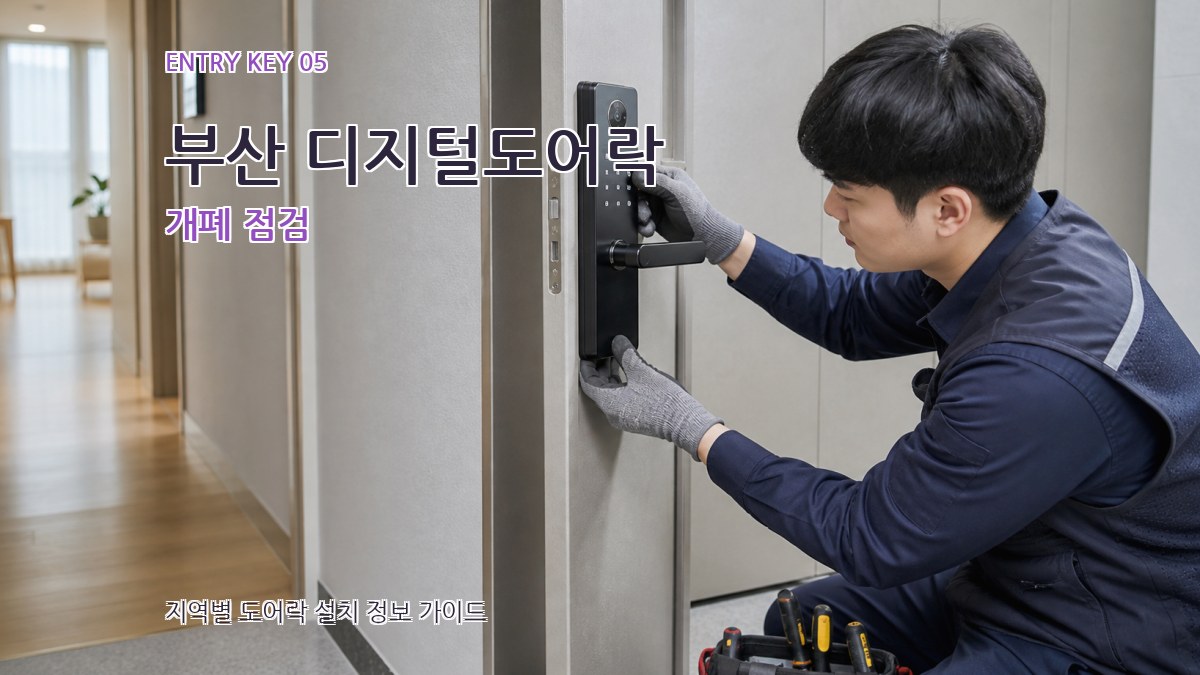 부산 디지털도어락 개폐 점검