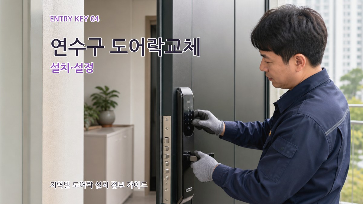 연수구 도어락교체 설치·설정
