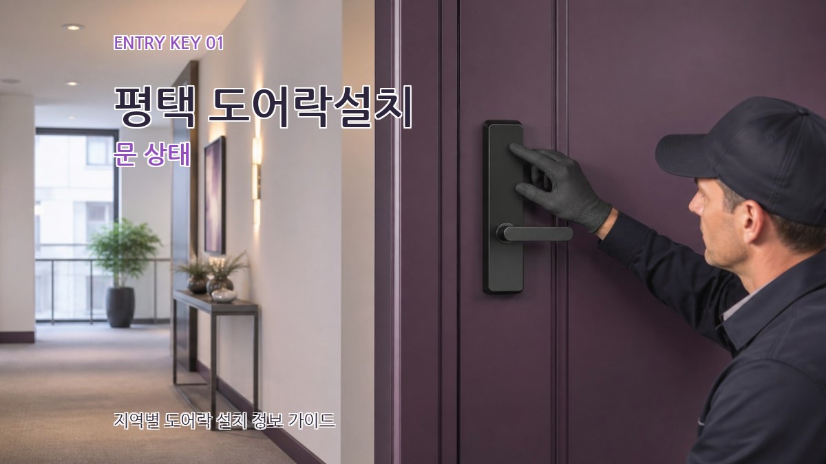 평택 도어락설치