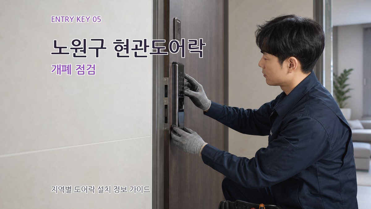 노원구 현관도어락 개폐 점검