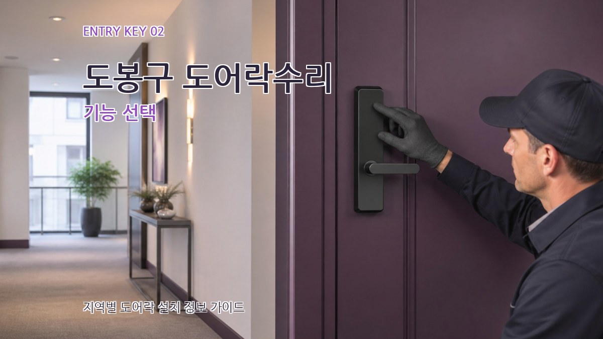 도봉구 도어락수리 기능 선택