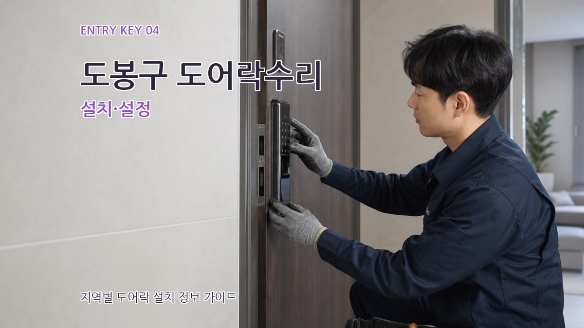 도봉구 도어락수리 설치·설정