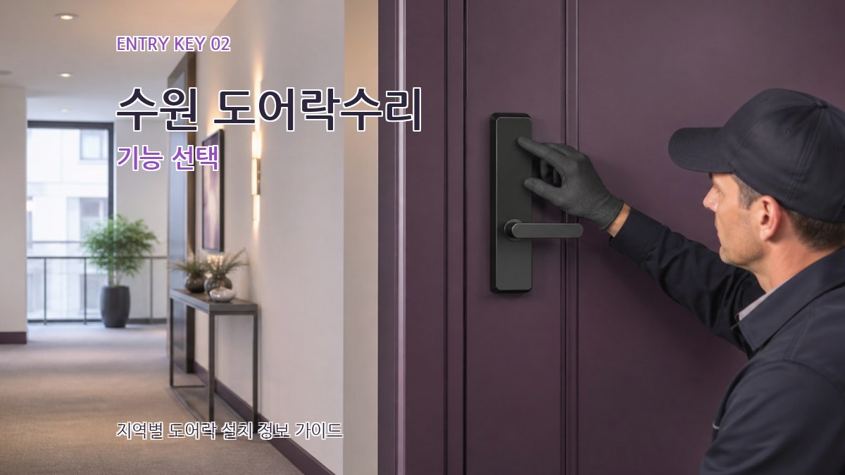 수원 도어락수리 기능 선택