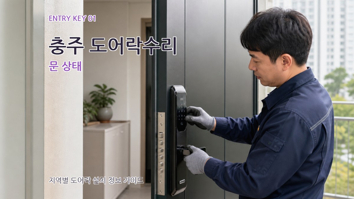 충주 도어락수리